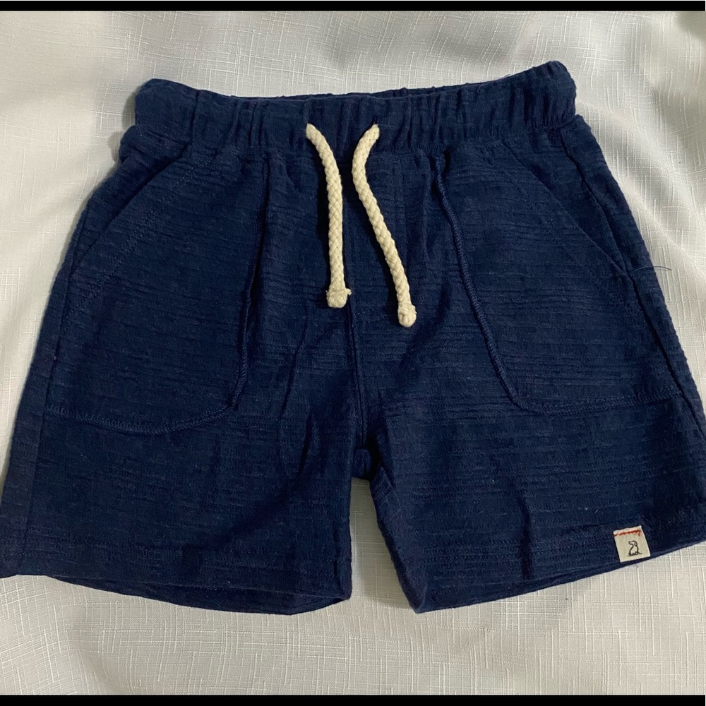 Me & Henry navy ribbed shorts